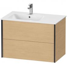 Duravit XV41580B230 - XViu Two Drawer Wall-Mount Vanity Unit Natural Oak