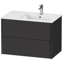 Duravit XV41590B280 - XViu Two Drawer Wall-Mount Vanity Unit Graphite