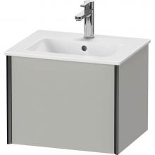 Duravit XV42150B207 - XViu One Drawer Wall-Mount Vanity Unit Concrete Gray