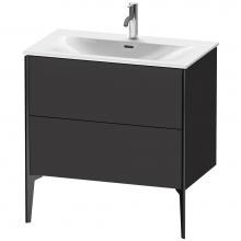 Duravit XV43020B280 - XViu Two Drawer Floorstanding Vanity Unit Graphite