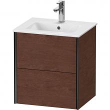 Duravit XV43150B213 - XViu Two Drawer Wall-Mount Vanity Unit American Walnut