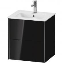 Duravit XV43150B240 - XViu Two Drawer Wall-Mount Vanity Unit Black