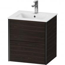 Duravit XV43150B269 - XViu Two Drawer Wall-Mount Vanity Unit Walnut Brushed