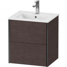 Duravit XV43150B272 - XViu Two Drawer Wall-Mount Vanity Unit Dark Brushed Oak