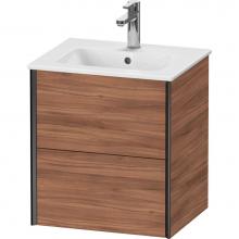 Duravit XV43150B279 - XViu Two Drawer Wall-Mount Vanity Unit Walnut