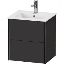 Duravit XV43150B280 - XViu Two Drawer Wall-Mount Vanity Unit Graphite