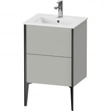 Duravit XV44590B207 - XViu Two Drawer Floorstanding Vanity Unit Concrete Gray