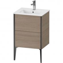 Duravit XV44590B235 - XViu Two Drawer Floorstanding Vanity Unit Oak Terra