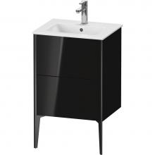 Duravit XV44590B240 - XViu Two Drawer Floorstanding Vanity Unit Black