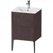 Duravit XV44590B272 - XViu Two Drawer Floorstanding Vanity Unit Dark Brushed Oak