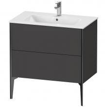 Duravit XV44820B280 - XViu Two Drawer Floorstanding Vanity Unit Graphite