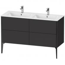 Duravit XV44850B280 - XViu Four Drawer Floorstanding Vanity Unit Graphite