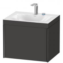 Duravit XV4609EB280C - XViu One Drawer C-Bonded Wall-Mount Vanity Kit Graphite