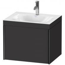 Duravit XV4609OB280C - XViu One Drawer C-Bonded Wall-Mount Vanity Kit Graphite