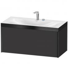 Duravit XV4611EB280P - XViu One Drawer C-Bonded Wall-Mount Vanity Kit Graphite