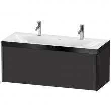 Duravit XV4613OB280P - XViu One Drawer C-Bonded Wall-Mount Vanity Kit Graphite