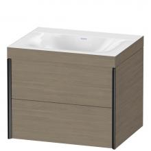 Duravit XV4614NB235C - XViu Two Drawer C-Bonded Wall-Mount Vanity Kit Oak Terra