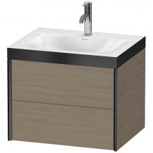 Duravit XV4614OB235P - XViu Two Drawer C-Bonded Wall-Mount Vanity Kit Oak Terra