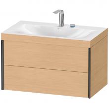 Duravit XV4615EB230C - XViu Two Drawer C-Bonded Wall-Mount Vanity Kit Natural Oak