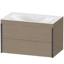 Duravit XV4615NB235C - XViu Two Drawer C-Bonded Wall-Mount Vanity Kit Oak Terra