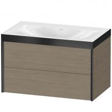 Duravit XV4615NB235P - XViu Two Drawer C-Bonded Wall-Mount Vanity Kit Oak Terra