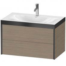 Duravit XV4615OB235P - XViu Two Drawer C-Bonded Wall-Mount Vanity Kit Oak Terra