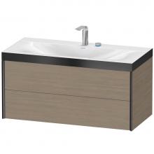 Duravit XV4616EB235P - XViu Two Drawer C-Bonded Wall-Mount Vanity Kit Oak Terra