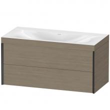 Duravit XV4616NB235C - XViu Two Drawer C-Bonded Wall-Mount Vanity Kit Oak Terra