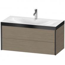 Duravit XV4616OB235P - XViu Two Drawer C-Bonded Wall-Mount Vanity Kit Oak Terra