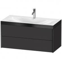 Duravit XV4616OB280P - XViu Two Drawer C-Bonded Wall-Mount Vanity Kit Graphite