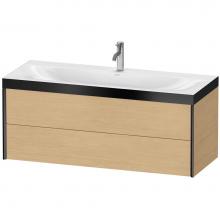 Duravit XV4617OB230P - XViu Two Drawer C-Bonded Wall-Mount Vanity Kit Natural Oak