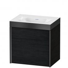 Duravit XV4631NB216P - XViu One Door C-Bonded Wall-Mount Vanity Kit Oak Black