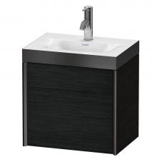 Duravit XV4631OB216P - XViu One Door C-Bonded Wall-Mount Vanity Kit Oak Black