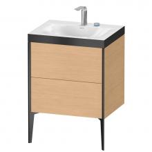 Duravit XV4709EB230P - XViu Two Drawer C-Bonded Floorstanding Vanity Kit Natural Oak