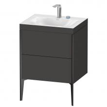 Duravit XV4709EB280C - XViu Two Drawer C-Bonded Floorstanding Vanity Kit Graphite