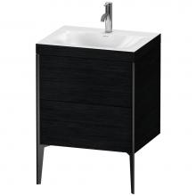 Duravit XV4709OB216C - XViu Two Drawer C-Bonded Floorstanding Vanity Kit Oak Black