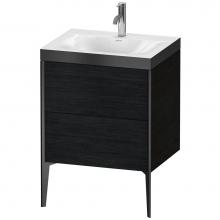 Duravit XV4709OB216P - XViu Two Drawer C-Bonded Floorstanding Vanity Kit Oak Black