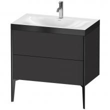 Duravit XV4710OB280P - XViu Two Drawer C-Bonded Floorstanding Vanity Kit Graphite