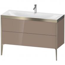 Duravit XV4712OB186P - Duravit XViu Two Drawer C-Bonded Floorstanding Vanity Kit Cappuccino