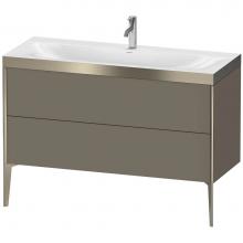 Duravit XV4712OB190P - Duravit XViu Two Drawer C-Bonded Floorstanding Vanity Kit Flannel Gray