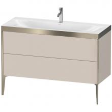 Duravit XV4712OB191P - Duravit XViu Two Drawer C-Bonded Floorstanding Vanity Kit Taupe