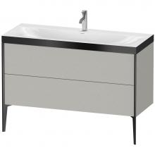 Duravit XV4712OB207P - XViu Two Drawer C-Bonded Floorstanding Vanity Kit Concrete Gray