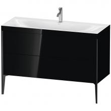 Duravit XV4712OB240C - XViu Two Drawer C-Bonded Floorstanding Vanity Kit Black