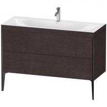 Duravit XV4712OB272C - XViu Two Drawer C-Bonded Floorstanding Vanity Kit Dark Brushed Oak