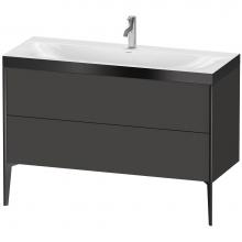 Duravit XV4712OB280P - XViu Two Drawer C-Bonded Floorstanding Vanity Kit Graphite