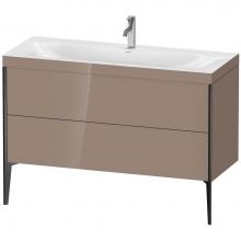 Duravit XV4712OB286C - Duravit XViu Two Drawer C-Bonded Floorstanding Vanity Kit Cappuccino