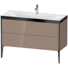 Duravit XV4712OB286P - Duravit XViu Two Drawer C-Bonded Floorstanding Vanity Kit Cappuccino