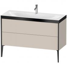 Duravit XV4712OB291P - XViu Two Drawer C-Bonded Floorstanding Vanity Kit Taupe