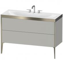 Duravit XV4712TB107P - Duravit XViu C-Bonded Floorstanding Vanity  Concrete Gray Matte