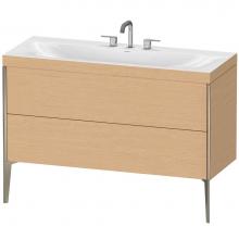 Duravit XV4712TB112C - Duravit XViu C-Bonded Floorstanding Vanity  Brushed Oak